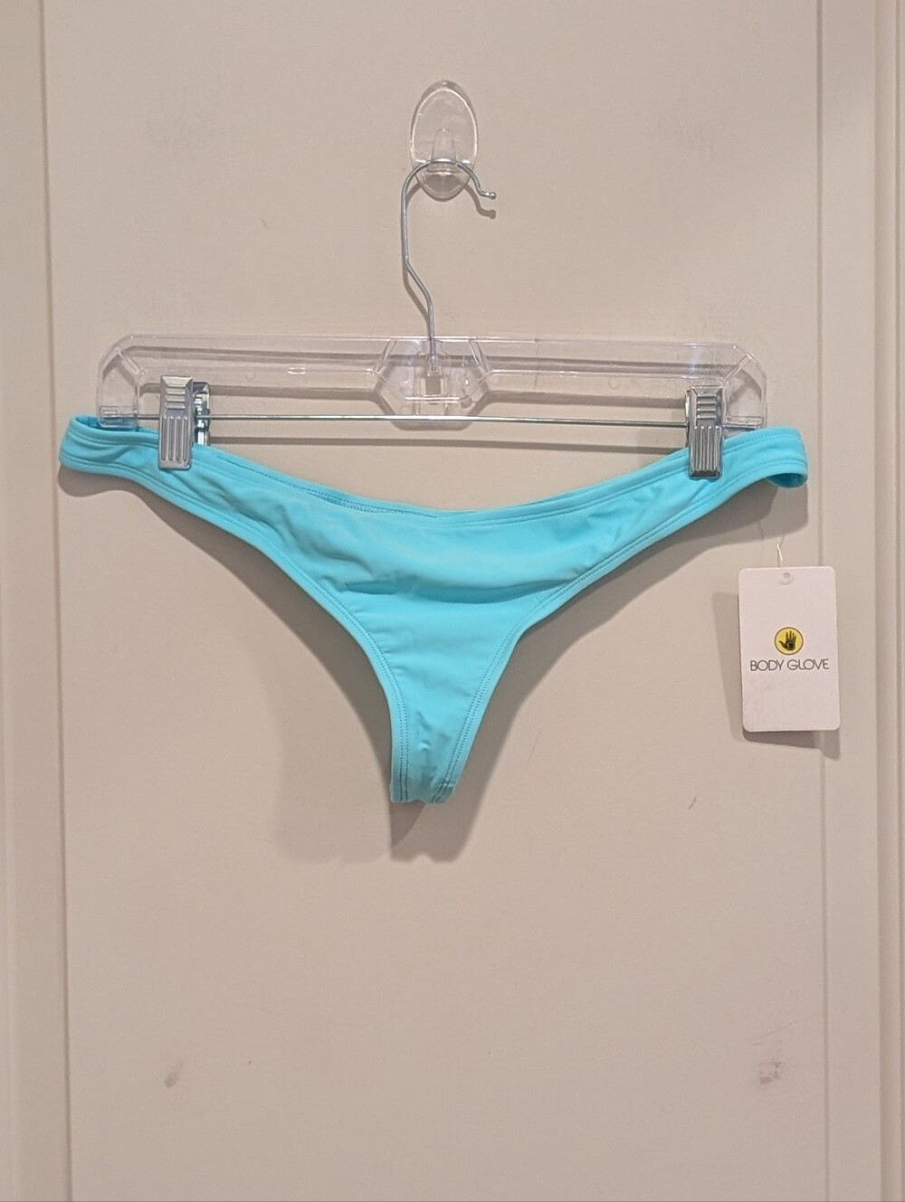 Body Glove Women's Aqua Turquoise Thong Bikini Bottom Large